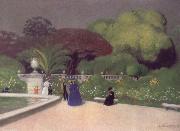 Felix Vallotton The Jardin du Luexmbourg oil